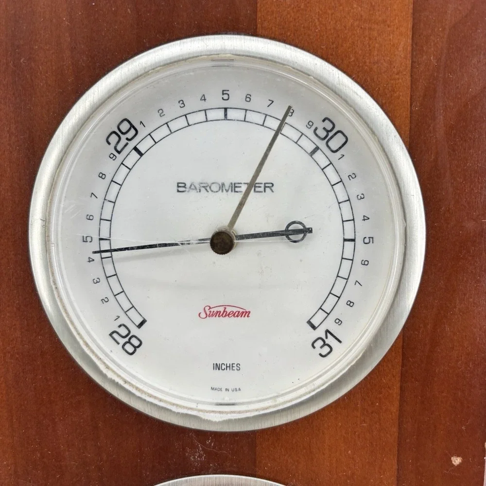 Big Sunbeam Weather station, Thermometer, Barometer Humidity Gauges USA Works!‎